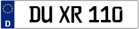 Trailer License Plate